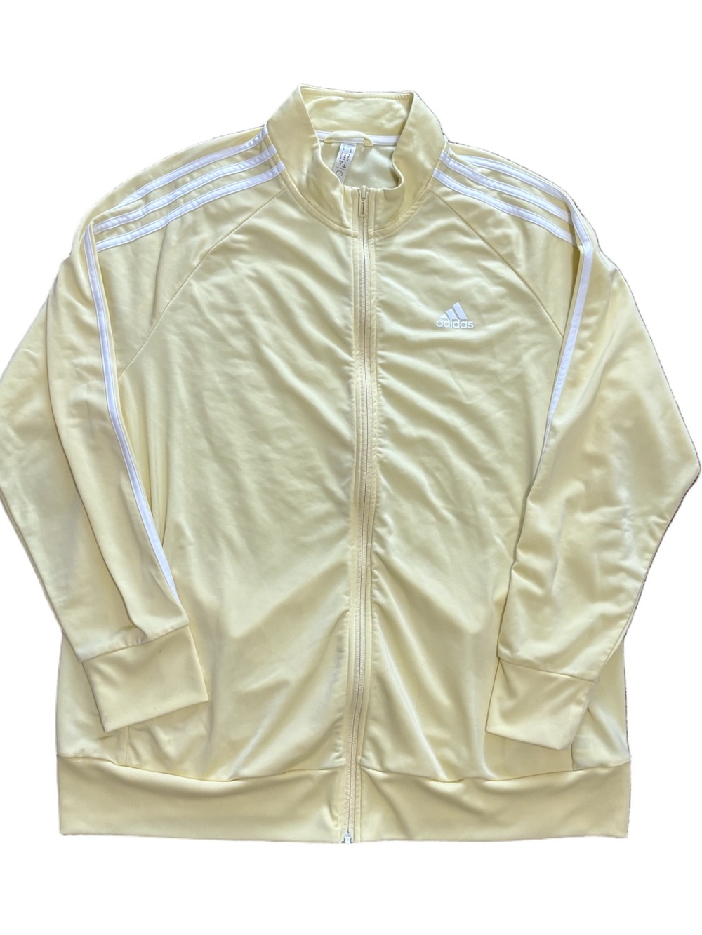 Adidas Track Jumpsuit - Cream Yellow 3X - Picture 2 of 8